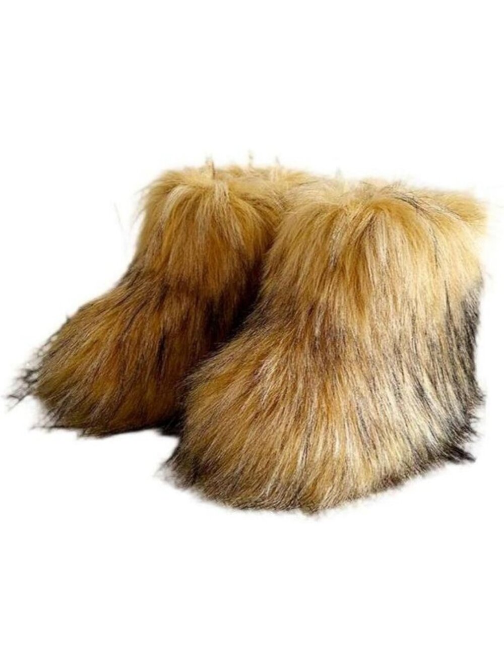 Cozy Girls Winter Faux Fur Ankle Boots | Fluffy Flat Snow Booties for Cold